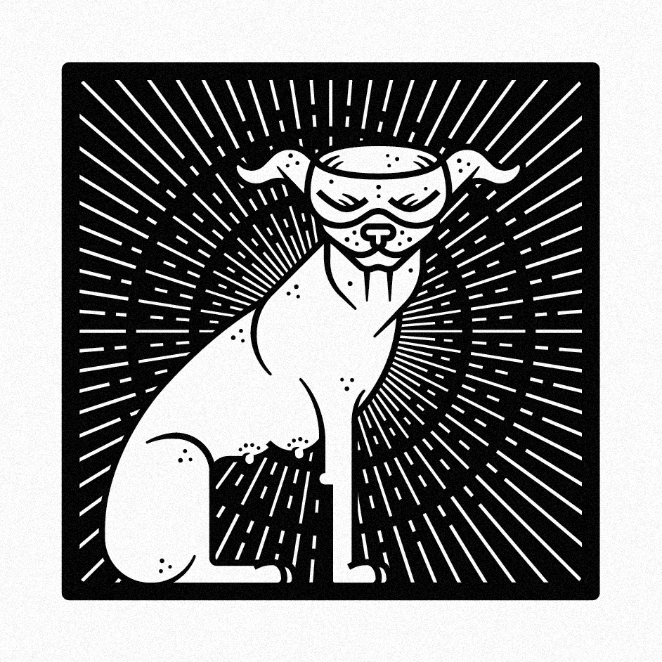 Wicked the Furry, Silkscreen print by Leffe Goldstein.
